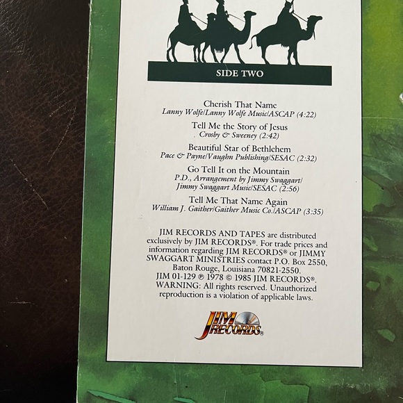 The Jimmy Swaggart Christmas Spirit Vinyl LP 1978 ~Ships quickly - Picture 6 of 9